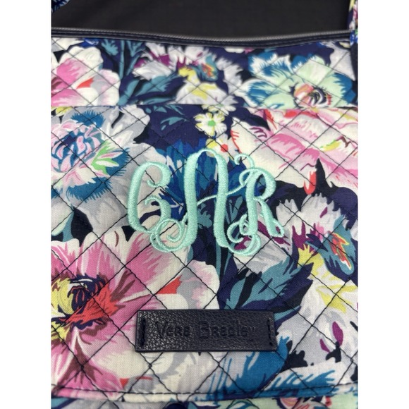 Vera Bradley Signature Print Carson East/West Tote MONOGRAMED C A R NEW - Picture 3 of 9